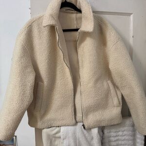 Zara Cream Teddy Jacket